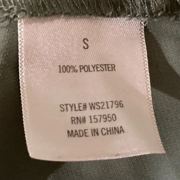 Mi Ami Olive Green Lace Trim RacerbackTank Top - Picture 5 of 7